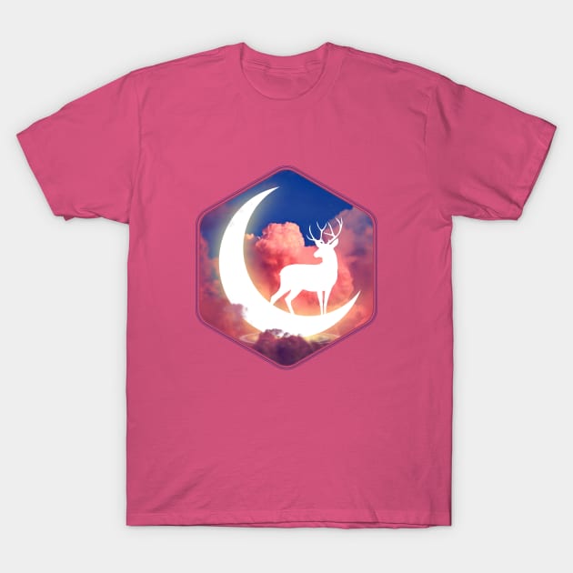 Deer in the Moonlight T-Shirt by DavidLoblaw